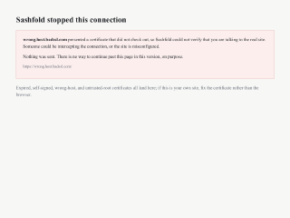 wrong.host.badssl.com rendered by Sashfold