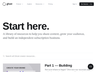 ghost.org rendered by Sashfold