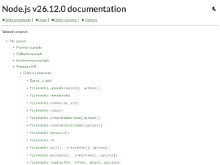 nodejs.org rendered by Sashfold