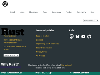 rust-lang.org rendered by Sashfold