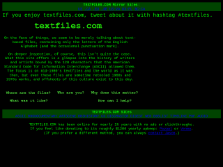 textfiles.com rendered by Sashfold