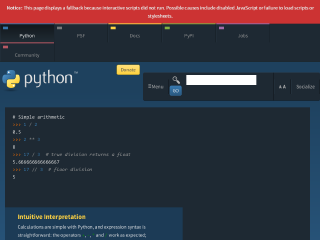 python.org rendered by Sashfold