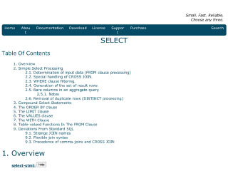 sqlite.org rendered by Sashfold