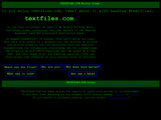 textfiles.com rendered by Sashfold